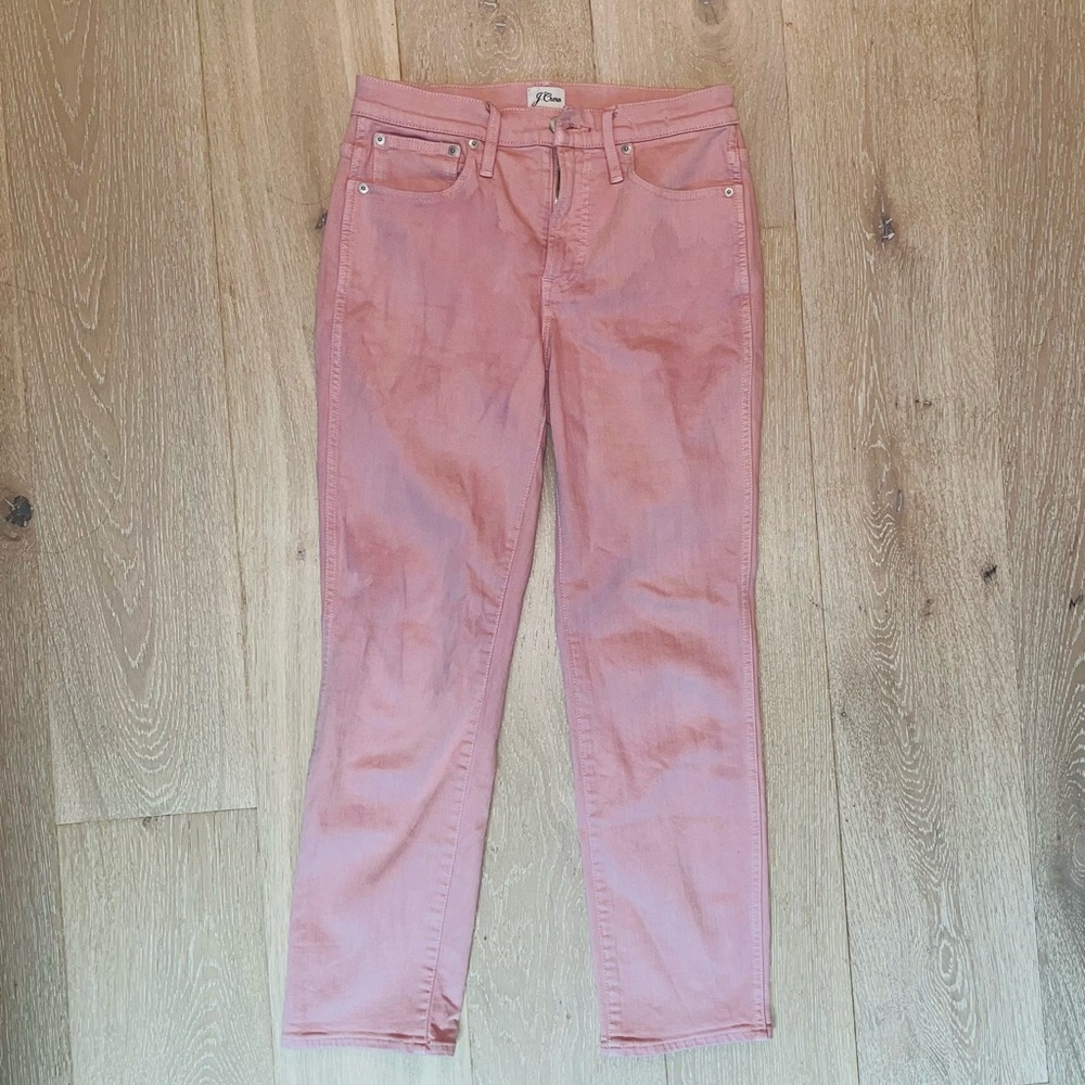 J. Crew Women's Ankle Jeans in Dusty Pink
